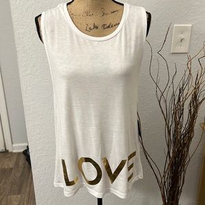 LOVE BRAVERY top from Lady Gaga and Elton John collection